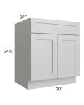 Midtown Painted Grey Shaker 30" Base Cabinet
