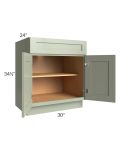 Midtown Pistachio Green Shaker 30" Base Cabinet