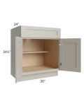 Stratton Light Grey Shaker 30" Base Cabinet