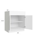 Venetian White Matte 30"  Base Cabinet