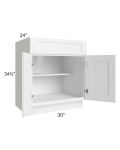 Aspen White Shaker 30" Base Cabinet