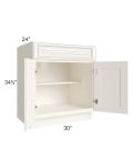 Signature Vanilla Glaze 30" Base Cabinet