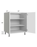 Milan White Matte 30" Full Height Door Base Cabinet