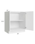 Venetian White Matte 30" Full Height Door Base Cabinet