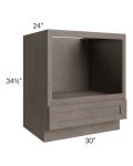 Natural Grey Shaker 30" Microwave Base Cabinet