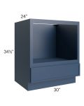 Portland Navy Blue 30" Microwave Base Cabinet 