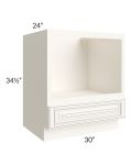 Signature Vanilla Glaze 30" Microwave Base Cabinet