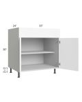 Milan White Matte 33" Base Cabinet