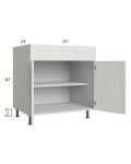Milan Cream 33" Base Cabinet
