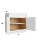 Township White 33" Base Cabinet