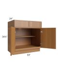 Portland Walnut 33" Base Cabinet 