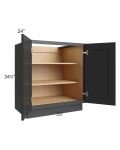 Midtown Black Shaker 33" Full Height Door Base Cabinet