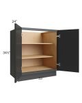 Vienna Black 33" Full Height Door Base Cabinet