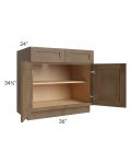 Midtown Mocha Shaker 36" Base Cabinet