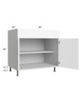Milan White Matte 36" Base Cabinet