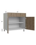 Milan Pecan 36" Base Cabinet