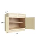 Phoenix Cream Glaze 36" Base Cabinet
