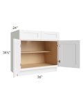 Alpine White Shaker 36" Base Cabinet 
