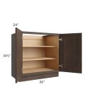 Tuscan Kona Brown 36" Full Height Door Base Cabinet