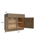 Midtown Mocha Shaker 39" Base Cabinet