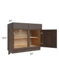 Vienna Kona Brown 39" Base Cabinet