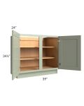 Midtown Pistachio Green Shaker 39" Full Height Door Base Cabinet