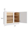 Vienna Cloud 39" Full Height Door Base Cabinet