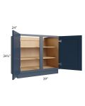 Midtown Blue Shaker 39" Full Height Door Base Cabinet
