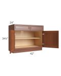 Phoenix Caramel Glaze 42" Base Cabinet
