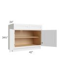 Southport White Shaker 42" Base Cabinet