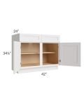 Midtown Cloud Shaker 42" Base Cabinet