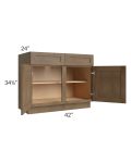 Midtown Mocha Shaker 42" Base Cabinet