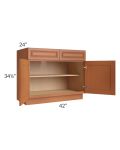 Lexington Cinnamon Glaze 42" Base Cabinet