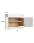 Charlotte White 42" Base Cabinet
