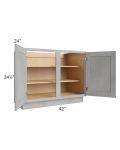 Gramercy Grey Mist 42" Full Height Door Base Cabinet