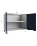 Harbor Navy 42" Full Height Door Base Cabinet