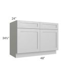 Midtown Painted Grey Shaker 48" Base Cabinet
