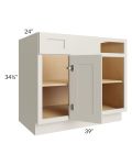 Asheville Cloud Shaker 39" Blind Corner Base Cabinet