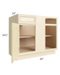 Phoenix Cream Glaze 42" Blind Base Cabinet