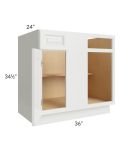 Palisades White 42"-45" Blind Base Cabinet