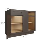 Southport Espresso Shaker 45" Blind Base Cabinet