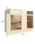 Phoenix Cream Glaze 45" Blind Base Cabinet