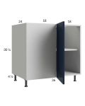 Harbor Navy 43" - 46" Full Height Door Blind Base Corner Cabinet