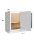 Asheville White Shaker 45" Full Height Door Blind Corner Base Cabinet