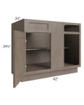 Providence Natural Grey 45"-48" Blind Base Corner Cabinet
