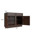 Biscotti Caf?? Glazed 42" Base Cabinet