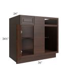 Biscotti Caf?? Glazed 36" Blind Corner Base Unit