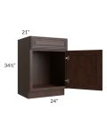 Biscotti Caf?? Glazed 24" Vanity Sink Base Cabinet