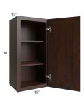 Biscotti Caf?? Glazed 15x30 Wall Cabinet
