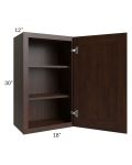 Biscotti Caf?? Glazed 18x30 Wall Cabinet